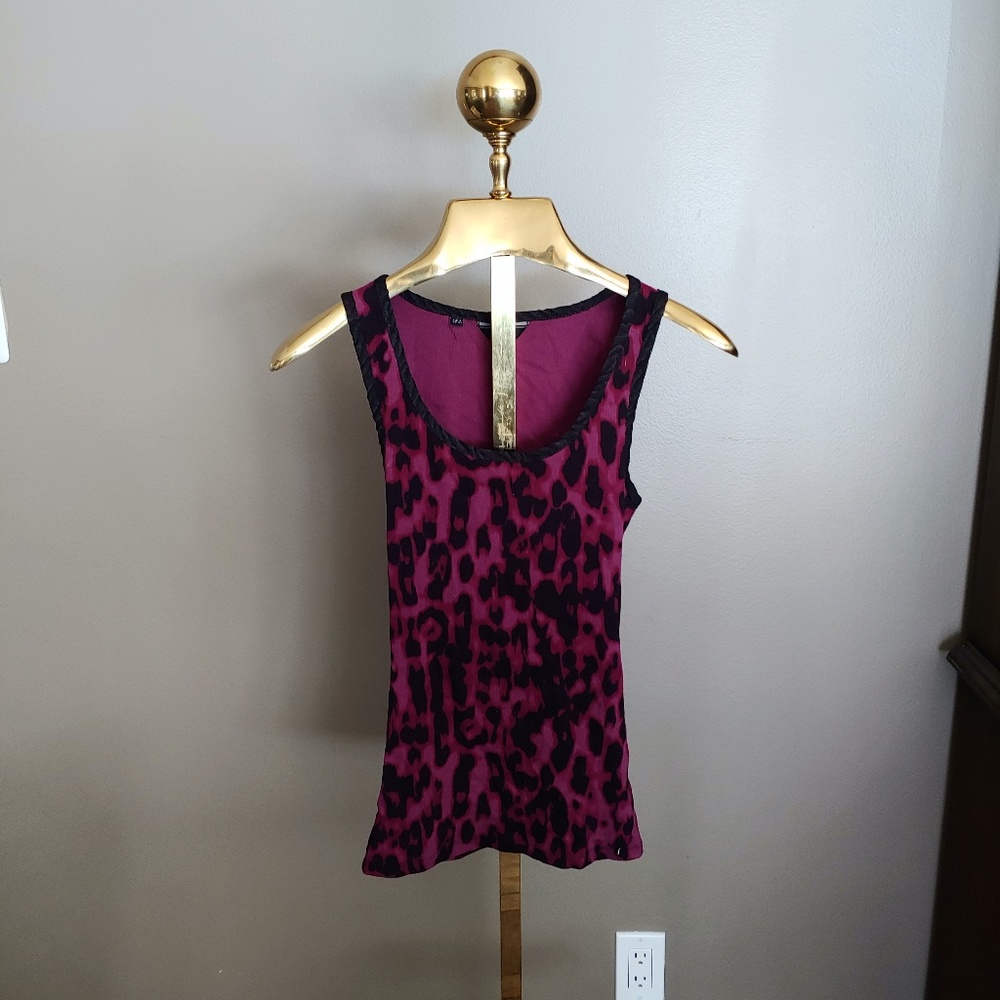 Guess Purple and Black Tank Top